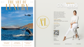 The Art of Luxury Magazine Covering Celluma