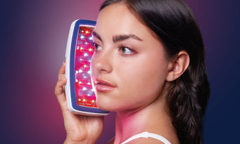 Woman using the all new Celluma POD device
