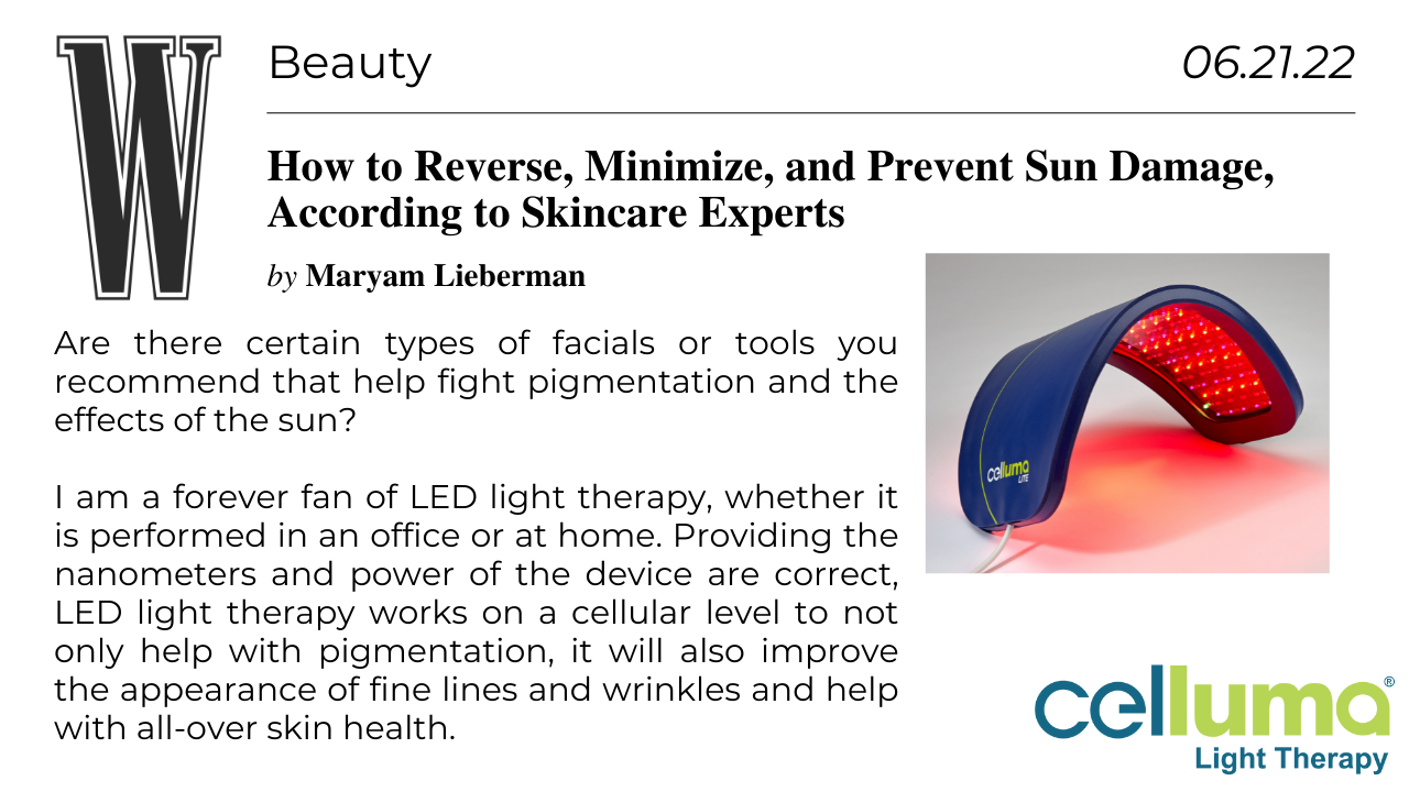 Celluma article in W Magazine