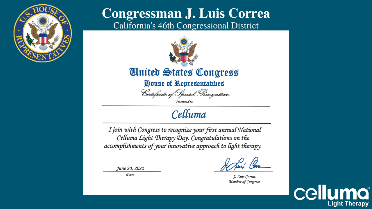 Celluma Gets Congressional Recognition